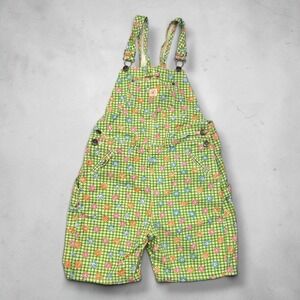 Vintage 90s Duck Head Floral Shortalls Kids L Overalls Kidcore Cottagecore Retro